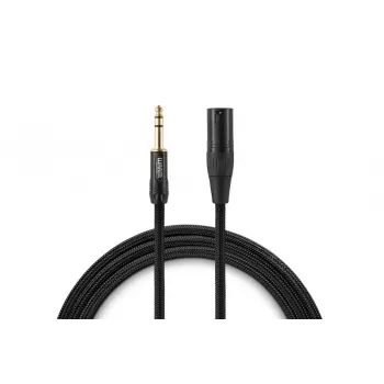 Warm Audio Premier Series XLR vīriešu uz 6,35 mm TRS vīriešu audio kabelis, 0,9 m, melns