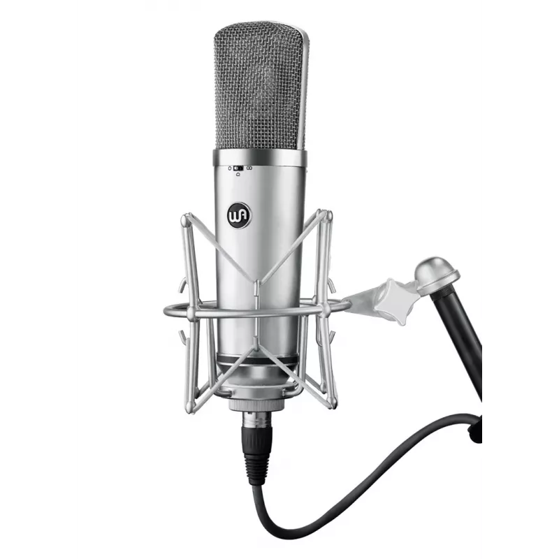 Warm Audio WA-67 caurules kondensatora mikrofons sudraba krāsā studijas mikrofons
