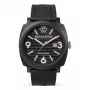 WATCHPEOPLE Women's 700994 Analog Quartz Watch 45mm Black Dial Leather Strap