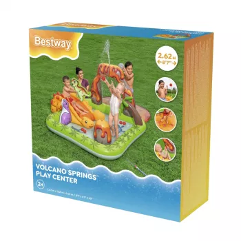 Ūdens rotaļu laukums ar dinozauriem un vulkāna bumbām Bestway 53172