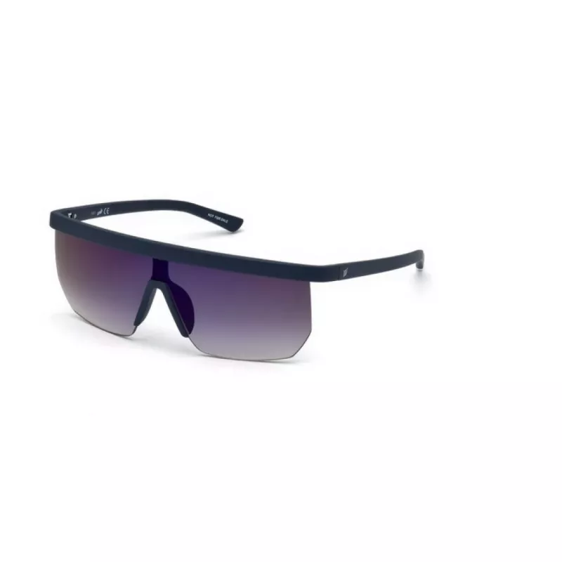 WEB EYEWEAR MAN Saulesbrilles WE0221-91X Taisnstūra Acetāts Melns Rāmis Pelēkas Lēcas 54mm