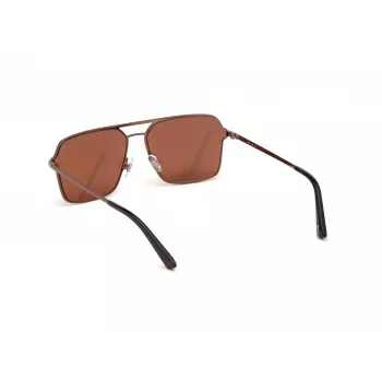 WEB EYEWEAR MAN WE0261-6036E Saulesbrilles Havana/Brūns Acetāta Rāmis Zaļa Polikarbonāta Lēca 60/14/145 mm