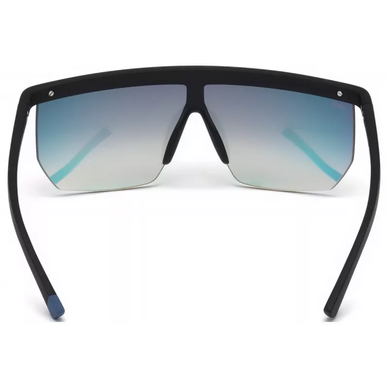 WEB EYEWEAR Vīriešu saulesbrilles WE0221-02Z Melns acetāta rāmis Pelēkas lēcas UV400