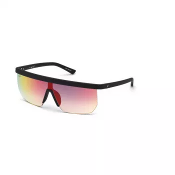 WEB EYEWEAR Vīriešu saulesbrilles WE0221-02Z Melns acetāta rāmis Pelēkas lēcas UV400