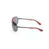 WEB EYEWEAR Vīriešu saulesbrilles WE0296-6602A Melna/Pelēka 66/14/125 mm