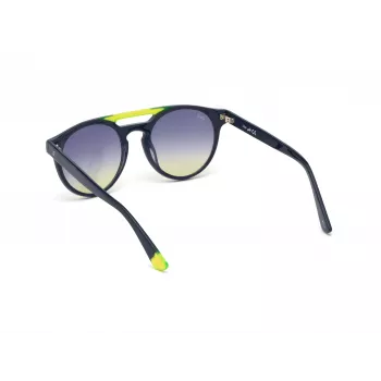 WEB EYEWEAR Unisex saulesbrilles WE0262-5190W Kvadrātveida acetāta melns rāmis pelēkas lēcas 51/19/145 mm