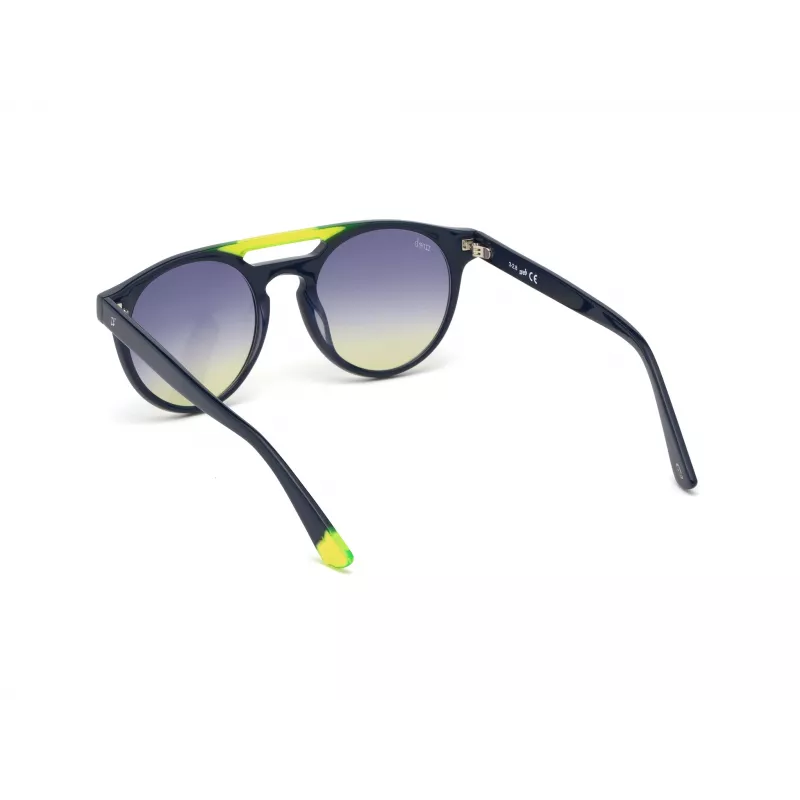 WEB EYEWEAR Unisex saulesbrilles WE0262-5190W Kvadrātveida acetāta melns rāmis pelēkas lēcas 51/19/145 mm