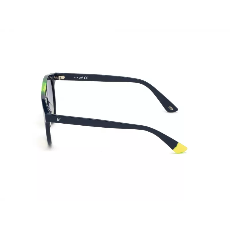 WEB EYEWEAR Unisex saulesbrilles WE0262-5190W Kvadrātveida acetāta melns rāmis pelēkas lēcas 51/19/145 mm