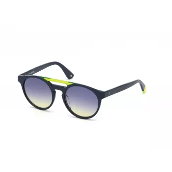 WEB EYEWEAR Unisex saulesbrilles WE0262-5190W Kvadrātveida acetāta melns rāmis pelēkas lēcas 51/19/145 mm
