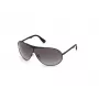 WEB EYEWEAR Unisex saulesbrilles WE0282-0001B Melns rāmis Pelēkas lēcas UV400 3. kategorija