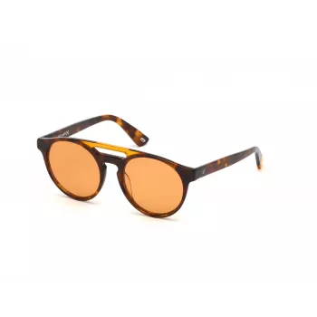 WEB EYEWEAR Unisex WE0262-5156J Taisnstūra acetāta saulesbrilles Havana/Brūns gradients lēcas 51/19/145 mm UV400
