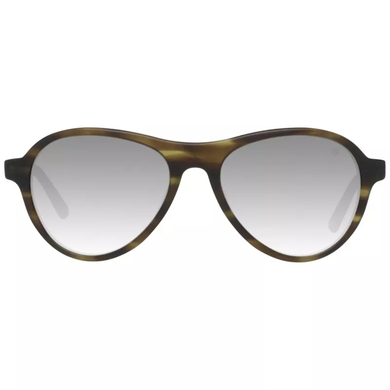WEB EYEWEAR WE0128-5494N Unisex saulesbrilles, Havana acetāta rāmis, brūnas polikarbonāta lēcas, 54 mm