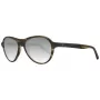 WEB EYEWEAR WE0128-5494N Unisex saulesbrilles, Havana acetāta rāmis, brūnas polikarbonāta lēcas, 54 mm