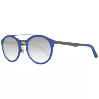 WEB EYEWEAR WE0143-4991X Unisex saulesbrilles, kvadrātveida acetāta rāmis, pelēkas lēcas, 49/22/140 mm