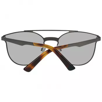 WEB EYEWEAR WE0190-0009C Unisex saulesbrilles - Ģeometrisks melns rāmis, pelēkas lēcas