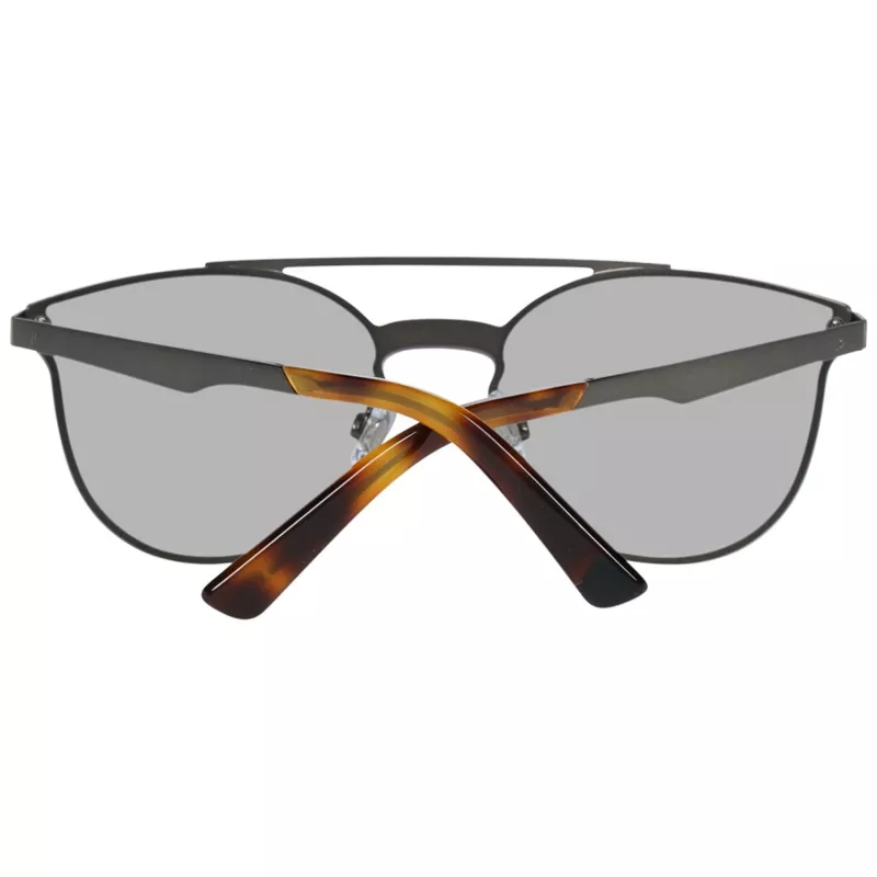 WEB EYEWEAR WE0190-0009C Unisex saulesbrilles - Ģeometrisks melns rāmis, pelēkas lēcas