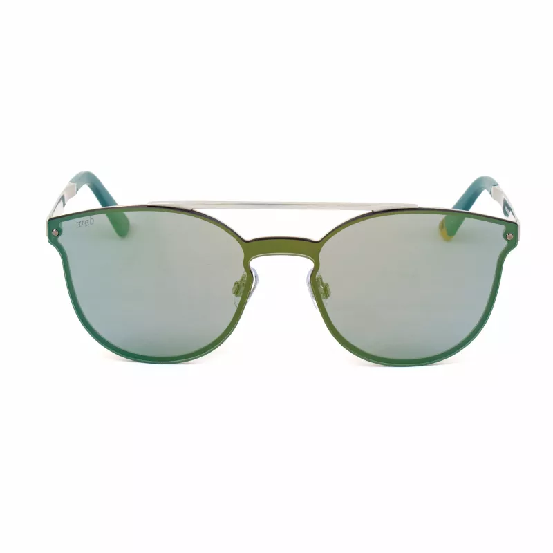 WEB EYEWEAR WE0190-09Q Unisex saulesbrilles - Ģeometrisks acetāta rāmis ar UV400 polikarbonāta lēcām