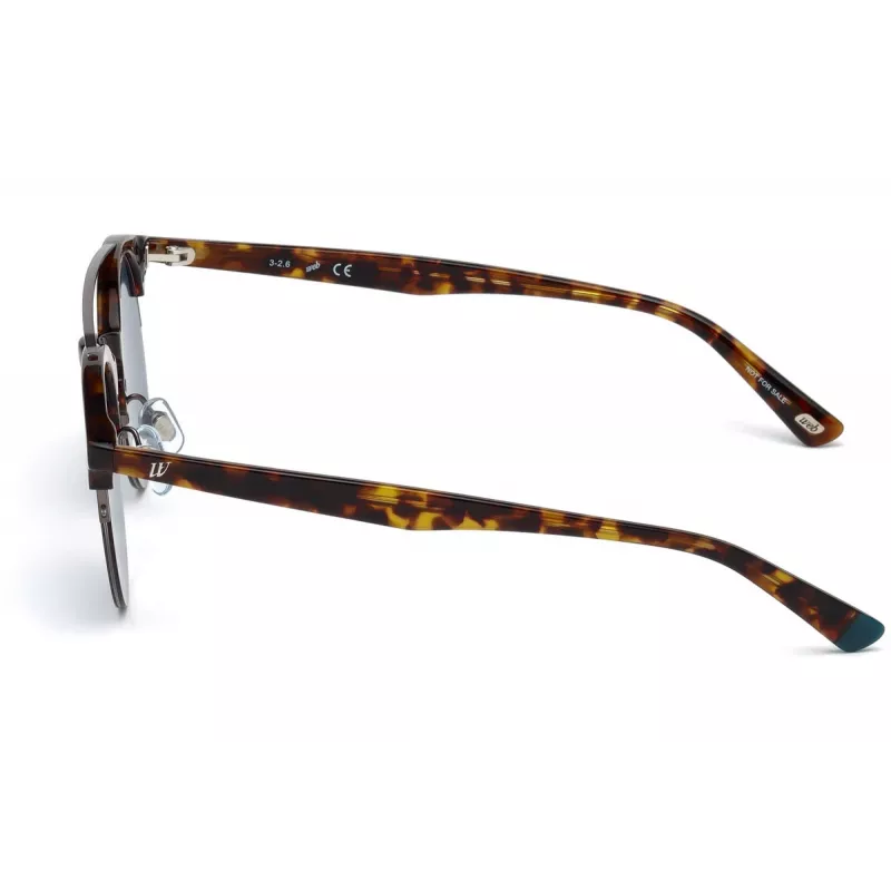 WEB EYEWEAR WE0192-52V Unisex Saulesbrilles Havana Acetāta Rāmis Brūns Gradienta Lēca 49mm