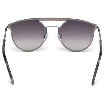 WEB EYEWEAR WE0193-08C Unisex taisnstūra saulesbrilles, Havana acetāta rāmis, brūnas polikarbonāta lēcas, UV400