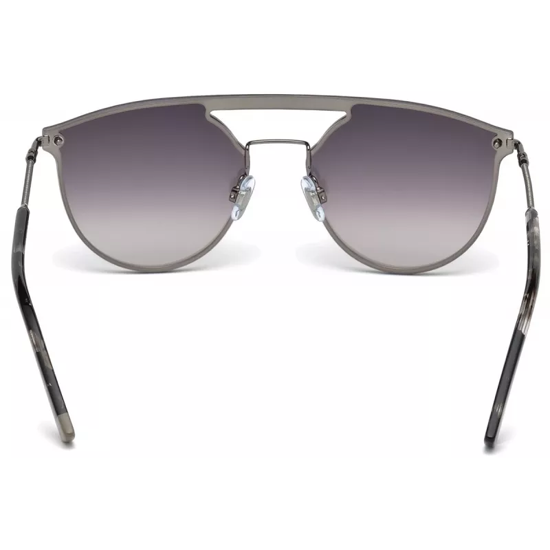 WEB EYEWEAR WE0193-08C Unisex taisnstūra saulesbrilles, Havana acetāta rāmis, brūnas polikarbonāta lēcas, UV400