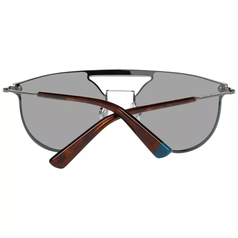 WEB EYEWEAR WE0193-13808V Unisex saulesbrilles - Spīdīgs melns rāmis, dūmu lēcas, 54 mm