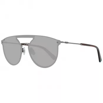 WEB EYEWEAR WE0193-13808V Unisex saulesbrilles - Spīdīgs melns rāmis, dūmu lēcas, 54 mm