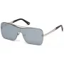 WEB EYEWEAR WE0202-16C Unisex saulesbrilles, spīdīgs melns rāmis, pelēkas lēcas, 54 mm