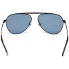 WEB EYEWEAR WE0206-02G Unisex taisnstūra saulesbrilles - Havana acetāta rāmis, zaļas polikarbonāta lēcas, UV400 aizsardzība