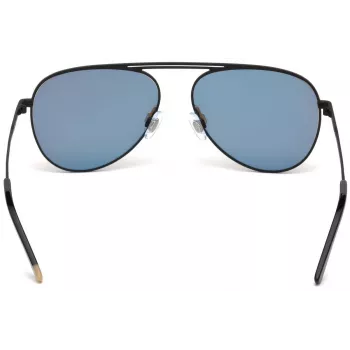 WEB EYEWEAR WE0206-02G Unisex taisnstūra saulesbrilles - Havana acetāta rāmis, zaļas polikarbonāta lēcas, UV400 aizsardzība