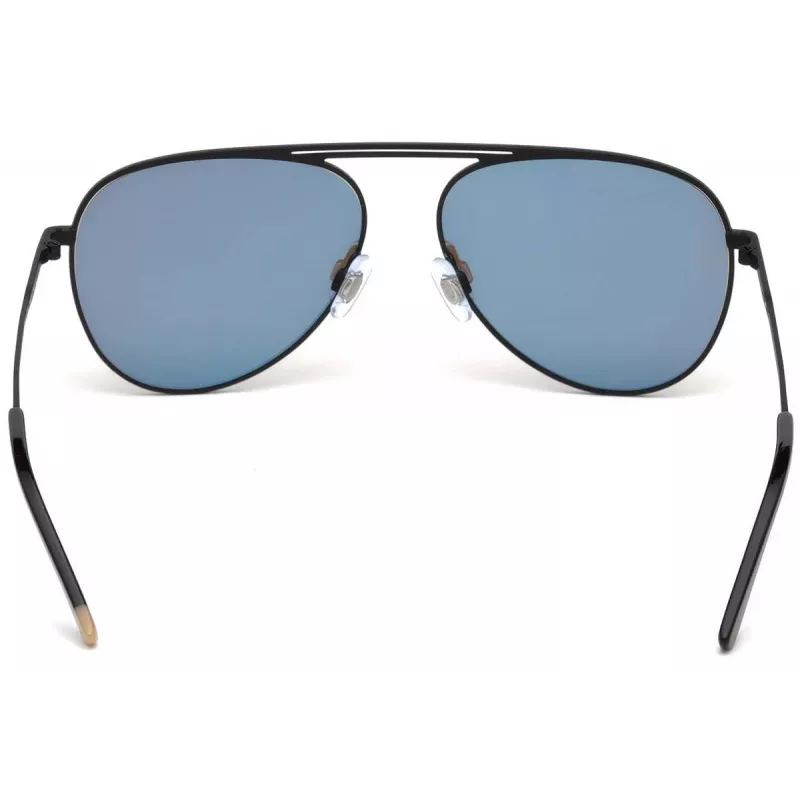 WEB EYEWEAR WE0206-02G Unisex taisnstūra saulesbrilles - Havana acetāta rāmis, zaļas polikarbonāta lēcas, UV400 aizsardzība