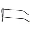 WEB EYEWEAR WE0206-02G Unisex taisnstūra saulesbrilles - Havana acetāta rāmis, zaļas polikarbonāta lēcas, UV400 aizsardzība