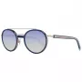 WEB EYEWEAR WE0225-5290W Unisex saulesbrilles, melns rāmis, pelēkas lēcas, 52/22/145 mm