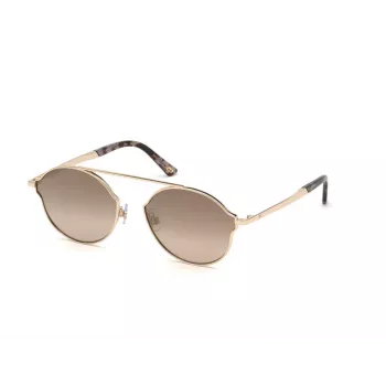 Web Eyewear WE0243-32G Unisex Pilot Saulesbrilles Zelta Rāmis Brūni Gradienta Lēcas UV400 58mm