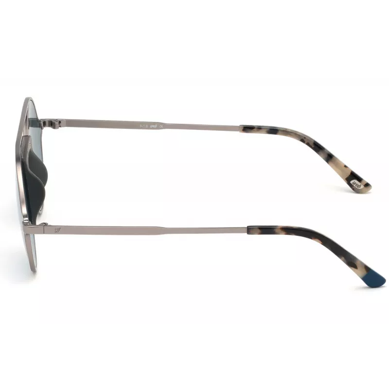 WEB EYEWEAR WE0247-09Q Unisex Square Sunglasses Havana Acetate Frame Brown Polycarbonate Lens UV400
