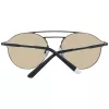 WEB EYEWEAR WE0249-5802G Unisex saulesbrilles, melns rāmis, pelēkas lēcas 58/18/145 mm