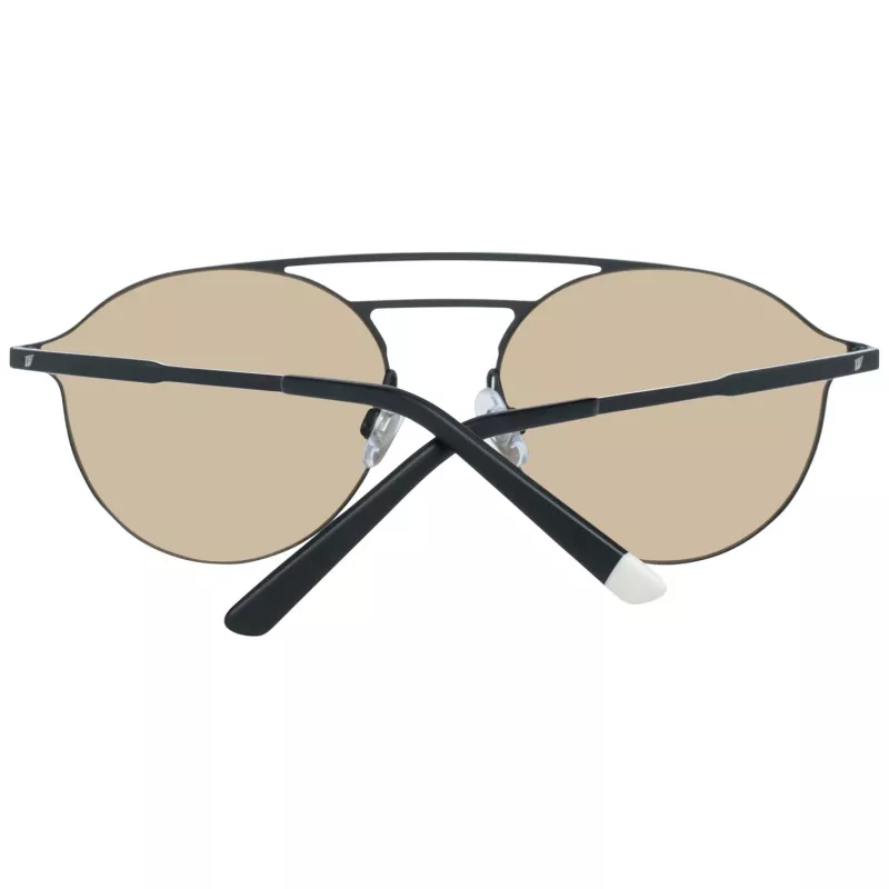 WEB EYEWEAR WE0249-5802G Unisex saulesbrilles, melns rāmis, pelēkas lēcas 58/18/145 mm