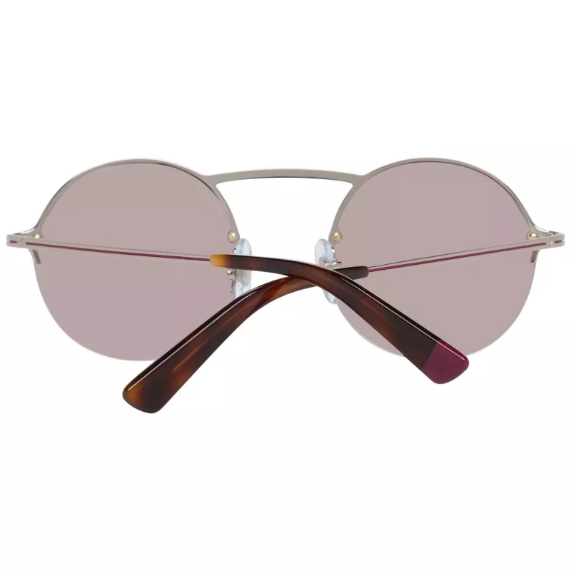 WEB EYEWEAR WE0260-5434U Unisex saulesbrilles, Havana acetāta rāmis, zaļa polikarbonāta lēca 54/21/145 mm