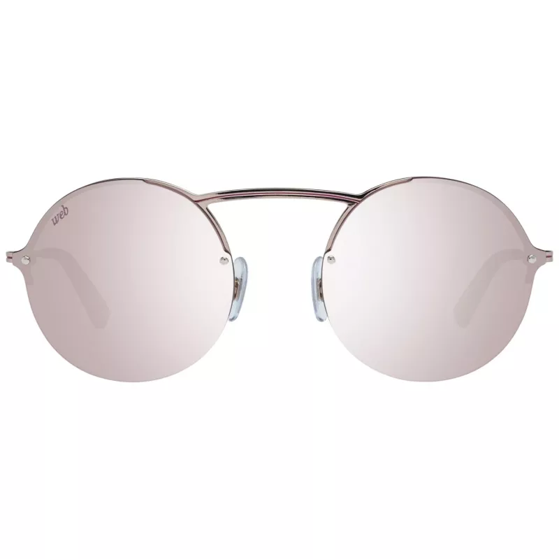 WEB EYEWEAR WE0260-5434U Unisex saulesbrilles, Havana acetāta rāmis, zaļa polikarbonāta lēca 54/21/145 mm