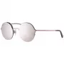 WEB EYEWEAR WE0260-5434U Unisex saulesbrilles, Havana acetāta rāmis, zaļa polikarbonāta lēca 54/21/145 mm