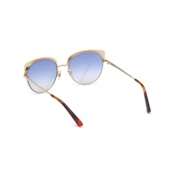 WEB EYEWEAR Sieviešu tauriņveida saulesbrilles WE0271-5532W Havana Acetāts Brūns Gradient UV400 55/18/140