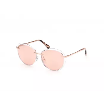 WEB EYEWEAR Sieviešu kaķacs formas saulesbrilles WE0297-5726Z Brūna Havana/Zelta tonis