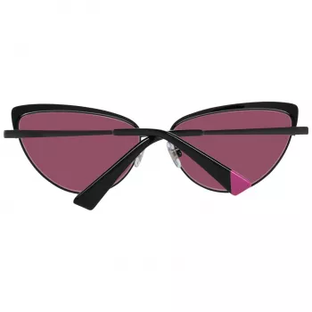 WEB EYEWEAR Sieviešu kvadrātveida acetāta saulesbrilles WE0272-5901Z - Melns rāmis, pelēkas lēcas 59mm
