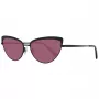 WEB EYEWEAR Sieviešu kvadrātveida acetāta saulesbrilles WE0272-5901Z - Melns rāmis, pelēkas lēcas 59mm