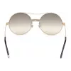 WEB EYEWEAR Sieviešu saulesbrilles WE0211-28G Zelts Metāla rāmis Brūnas gradienta lēcas 59mm