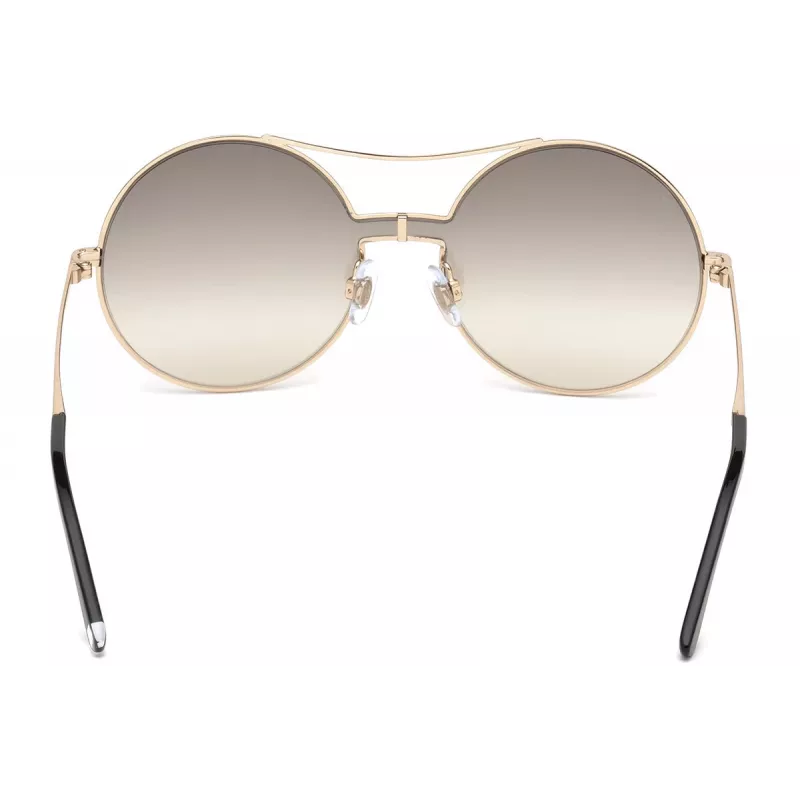 WEB EYEWEAR Sieviešu saulesbrilles WE0211-28G Zelts Metāla rāmis Brūnas gradienta lēcas 59mm