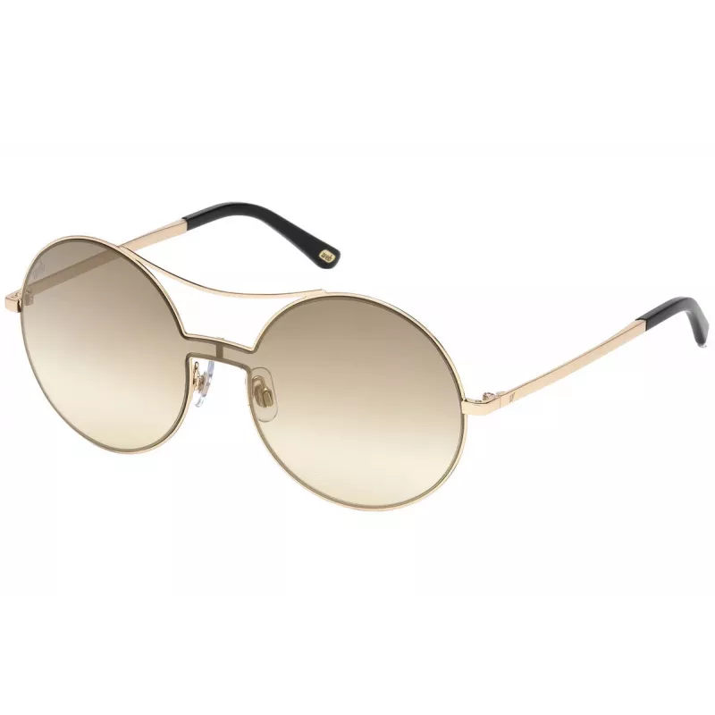 WEB EYEWEAR Sieviešu saulesbrilles WE0211-28G Zelts Metāla rāmis Brūnas gradienta lēcas 59mm