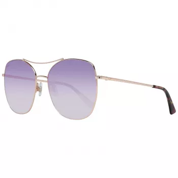 WEB EYEWEAR Sieviešu saulesbrilles WE0245-5833Z - Brūns gradients taisnstūra acetāta rāmis