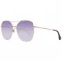 WEB EYEWEAR Sieviešu saulesbrilles WE0245-5833Z - Brūns gradients taisnstūra acetāta rāmis