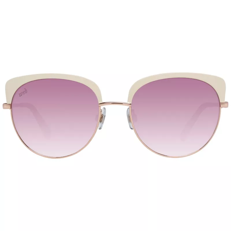 WEB EYEWEAR Sieviešu saulesbrilles WE0271-5533Z Havana Brūna Kvadrātveida Acetāts Gradienta Lēca 55mm