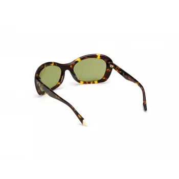 WEB EYEWEAR Sieviešu saulesbrilles WE0289-5652N Havana Acetāta Kvadrātveida Rāmis Brūnas Gradienta Lēcas 56/19/130 mm